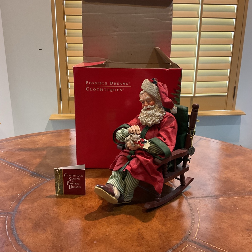 Possible Dreams “Santa in Rocking Chair” 9.25” Figurine